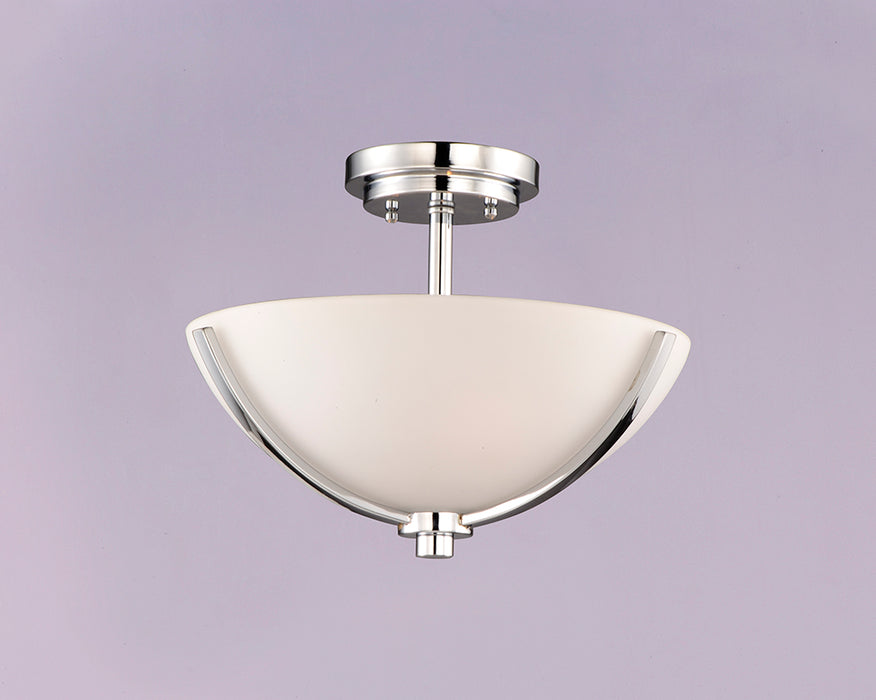 Maxim 20031 Deven 3-lt 14" Semi-Flush Mount