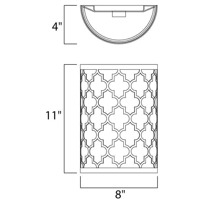 Maxim 20294 Crest 2-lt 11" Tall LED Wall Sconce