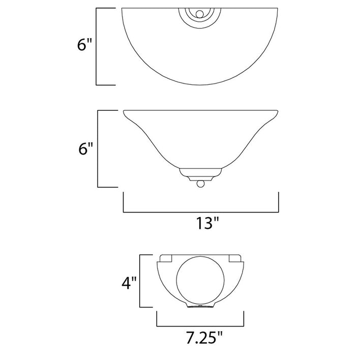 Maxim 20582 Essentials 1-lt 13" Wall Sconce