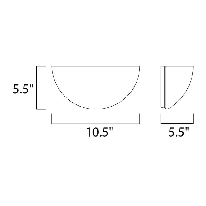 Maxim 20585 Essentials 1-lt 11" Wall Sconce