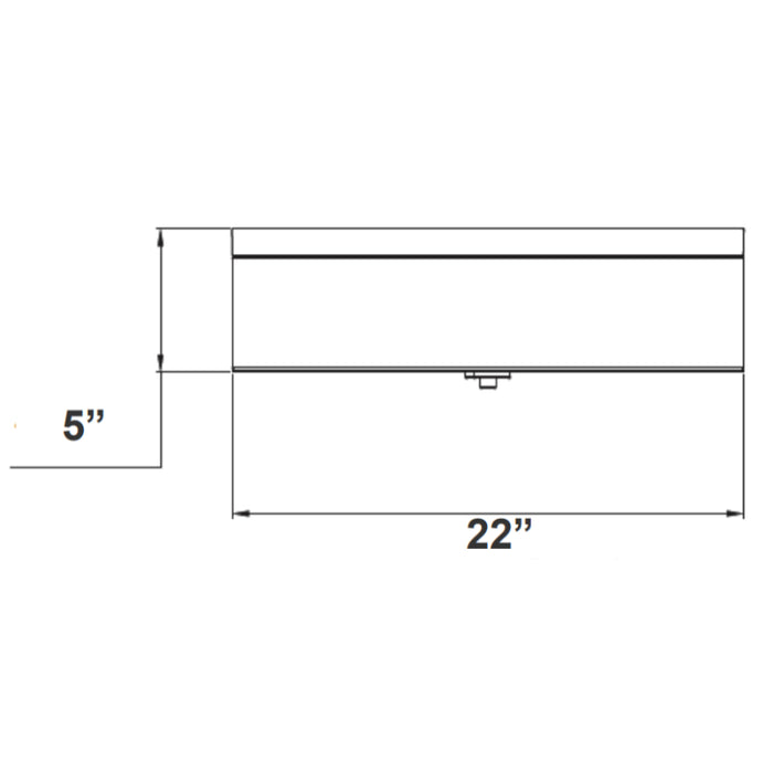 Westgate LCFF 22" LED Flush Mount