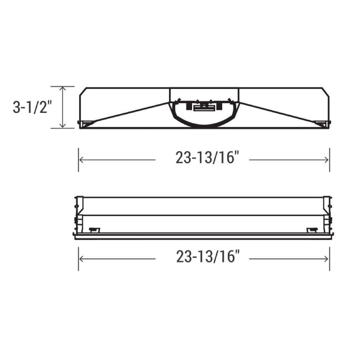Oracle 22-OEVHP 2x2 LED HIGH LUMENS Shallow Plenum Recessed Troffer,  Multi-Lumen & Multi-CCT