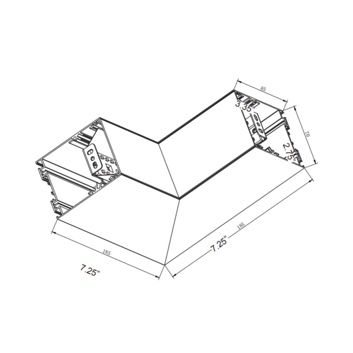 Westgate SCX Inside Corner Fixture Modules, CCT Selectable