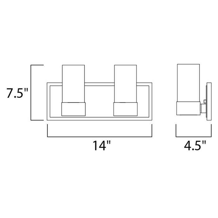 Maxim 23072 Silo 2-lt 14" Bath Vanity