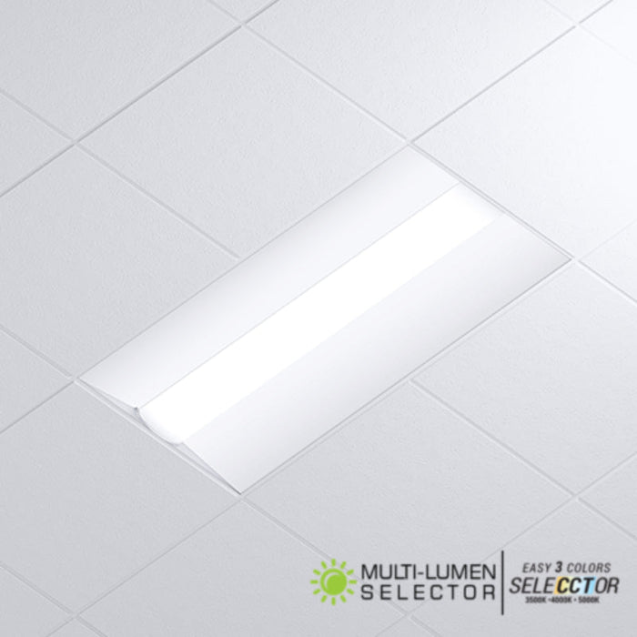 Oracle 24-OEVHP 2x4 LED HIGH LUMENS Shallow Plenum Recessed Troffer,  Multi-Lumen & Multi-CCT