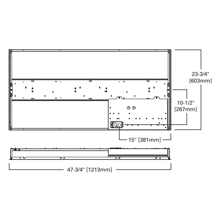 Metalux Cruze ST 2x4 46.8W LED Troffer, Selectable Lumens & CCT