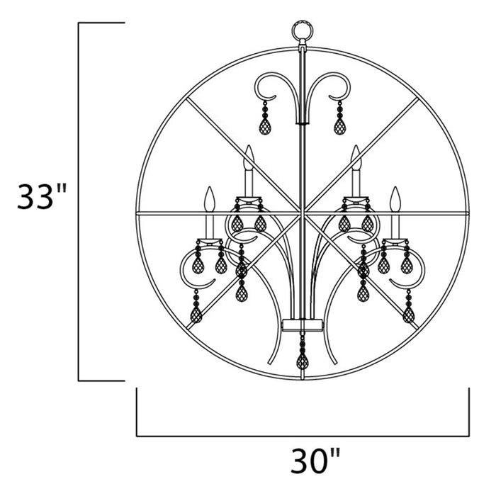 Maxim 25145 Orbit 9-lt 30" Pendant