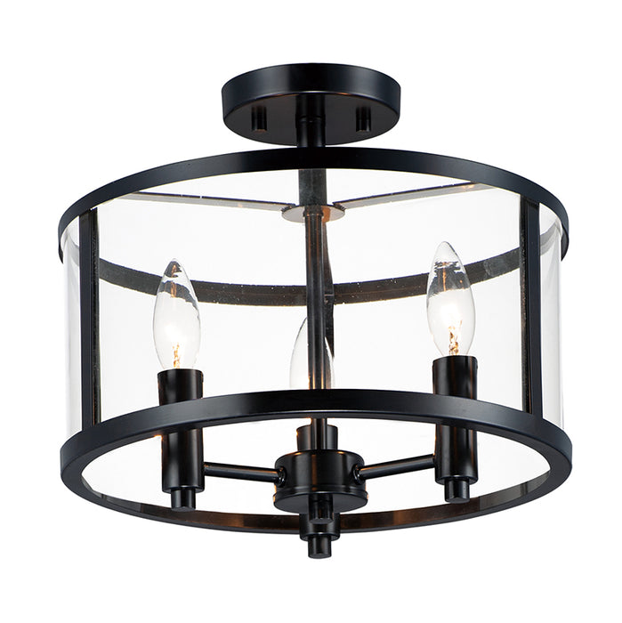 Maxim 25250 Sentinel 3-lt 13" Semi-Flush Mount