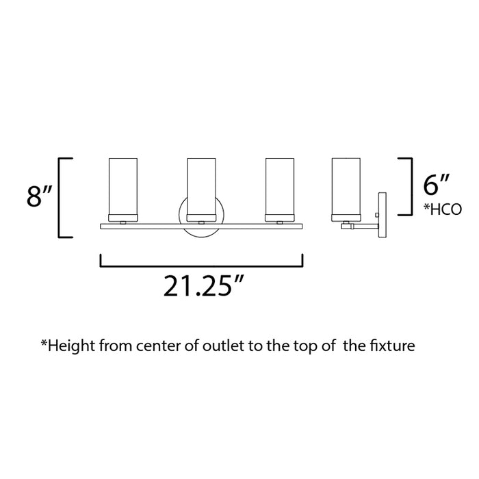Maxim 25257 Sentinel 3-lt 21" Bath Vanity