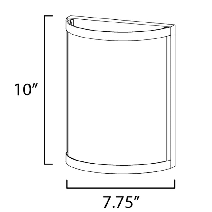 Maxim 25259 Sentinel 1-lt 10" Tall Wall Sconce