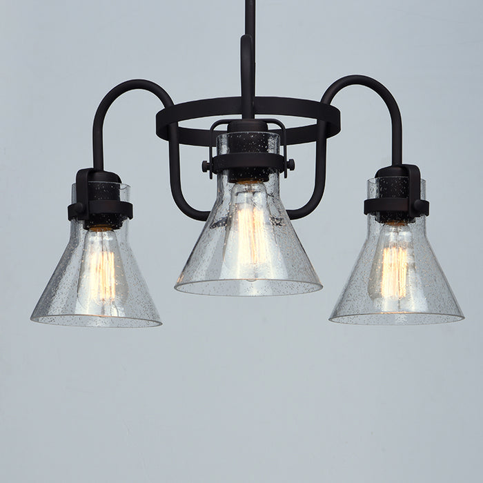 Maxim 26116 Seafarer 3-lt 22" Chandelier with Bulbs