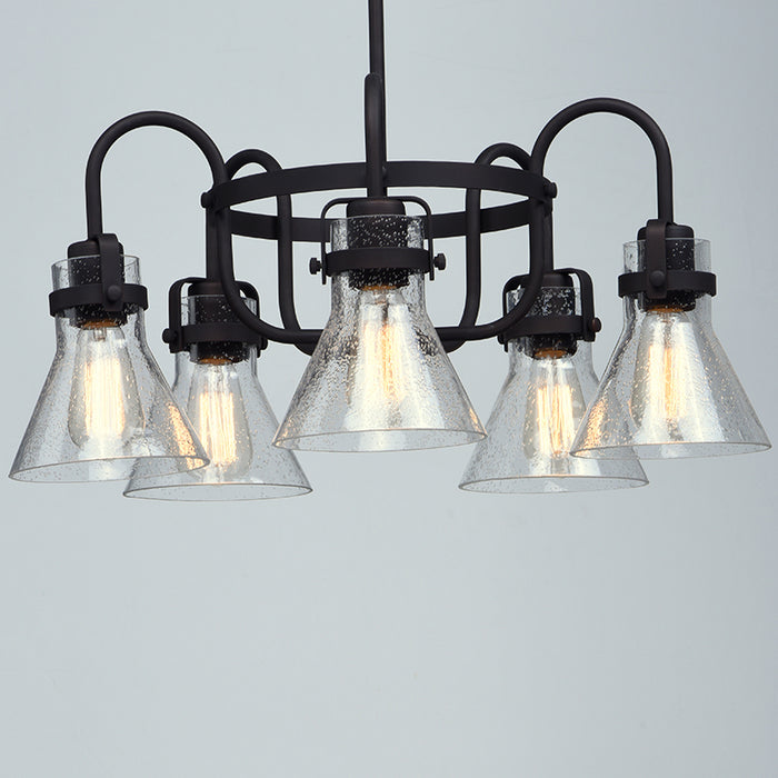 Maxim 26117 Seafarer 5-lt 24" Chandelier with Bulbs