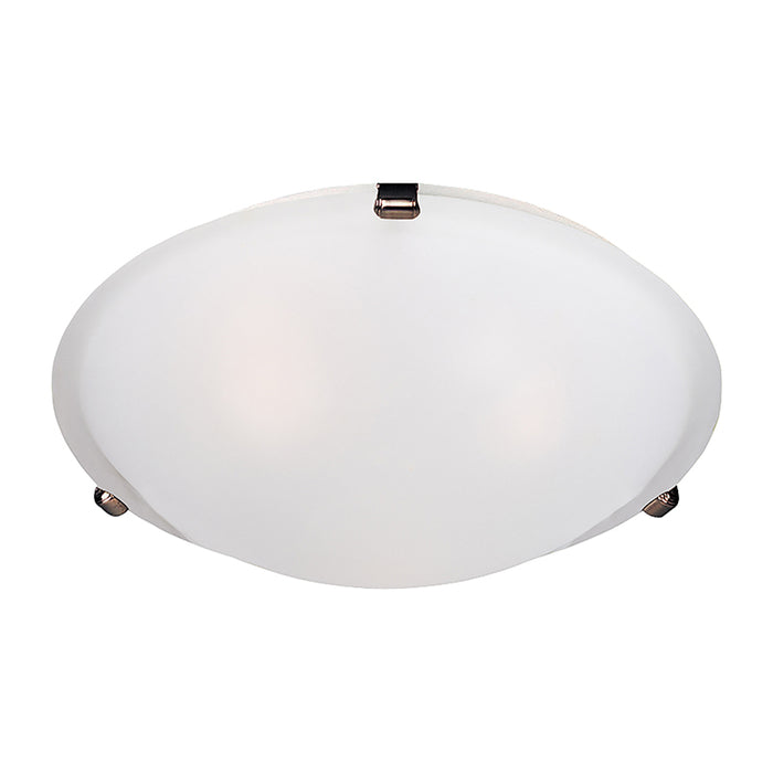 Maxim 2681 Malaga 3-lt 16" Flush Mount, Frosted Glass