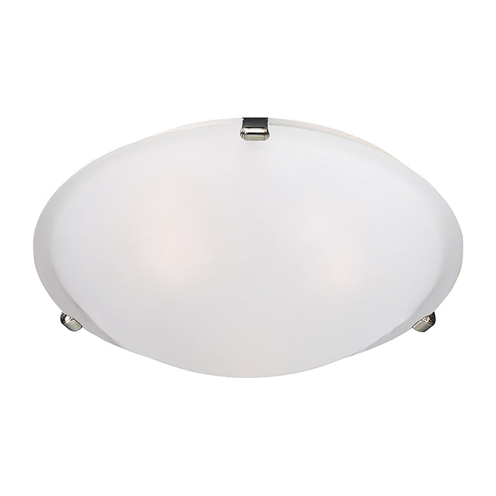 Maxim 2681 Malaga 3-lt 16" Flush Mount, Frosted Glass