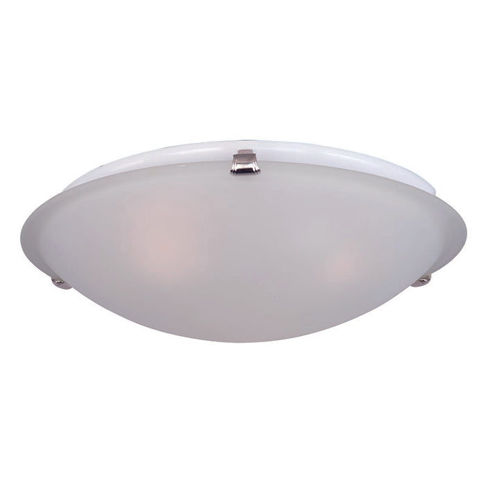 Maxim 2681 Malaga 3-lt 16" Flush Mount, Frosted Glass