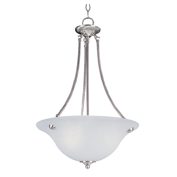 Maxim 2682FT Malaga 3-lt 16" Invert Bowl Pendant, Frosted Glass