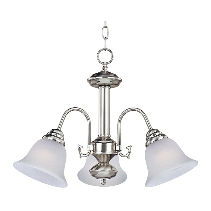 Maxim 2697FT Malaga 3-lt 20" Chandelier, Frosted Glass