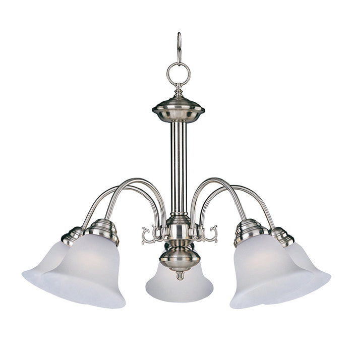 Maxim 2698FR Malaga 5-lt 24" Chandelier, Frosted Glass