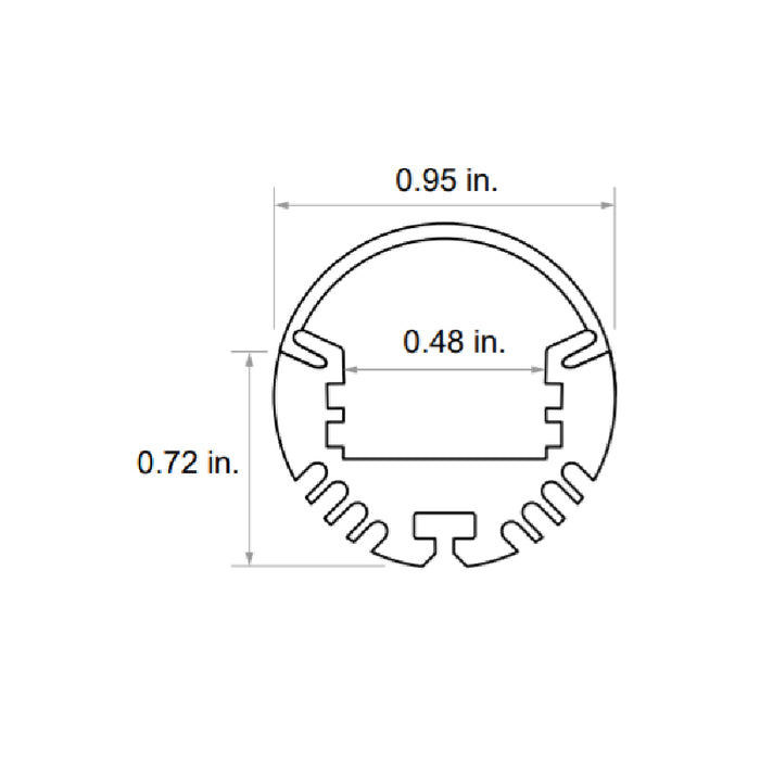 Diode LED CHROMAPATH ART ROD Channel