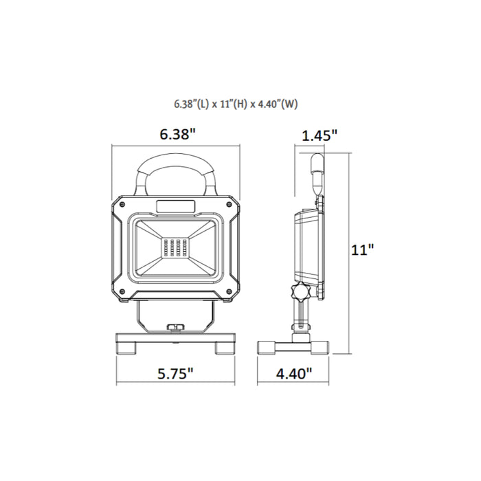 Westgate WL-EZCG 10W LED Work Light, 5000K