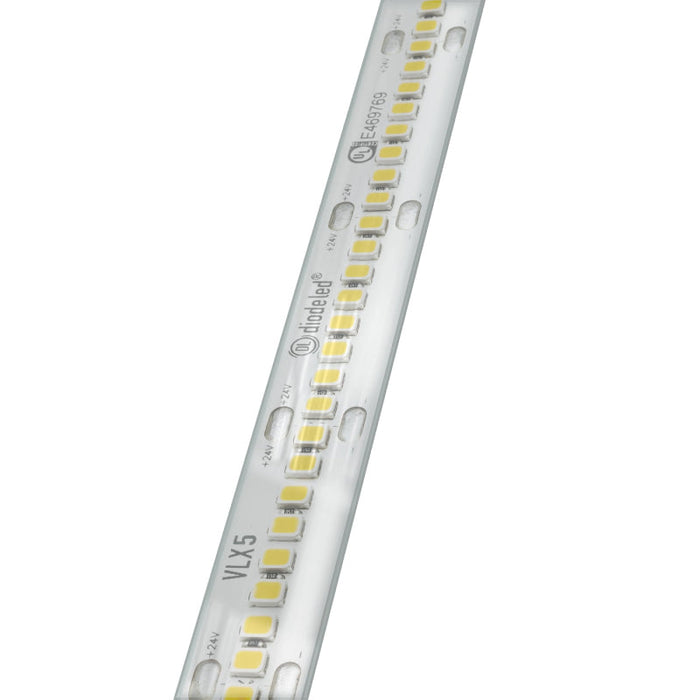 Diode LED VALENT X Wet location 24V 4.6W/Ft, High Density LED Tape Light, 16.4 ft.