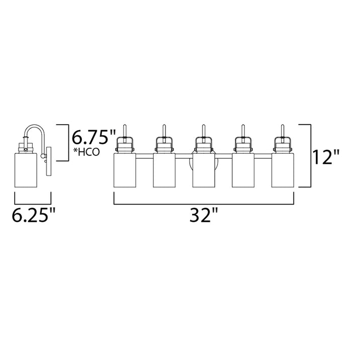 Maxim 30173 Magnolia 5-lt 32" Bath Vanity