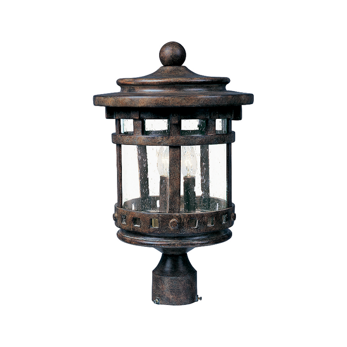 Maxim 3136 Santa Barbara DC 3-lt 16" Tall Outdoor Pole/Post Lantern