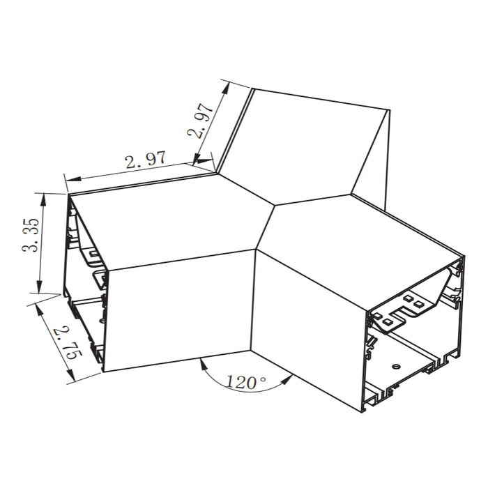 Westgate SCX Y Section Corner Fixture Modules, CCT Selectable