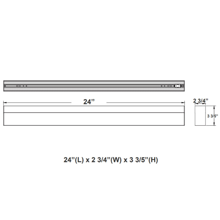 Westgate SCX 2FT 20W LED Linkable Linear Light, CCT Selectable, Pmma Lens, 120-277V