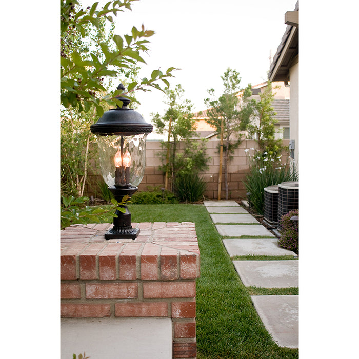 Maxim 3420 Carriage House DC 3-lt 27" Tall Outdoor Pole/Post Lantern