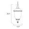Maxim 3427 Carriage House DC 3-lt 13" Outdoor Hanging Lantern