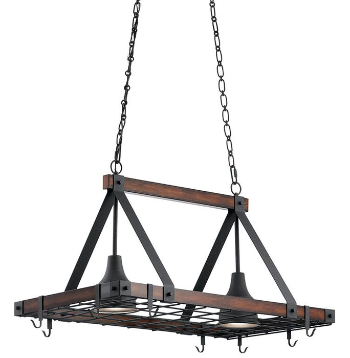 Kichler Barrington 2-lt Lighted Pot Rack