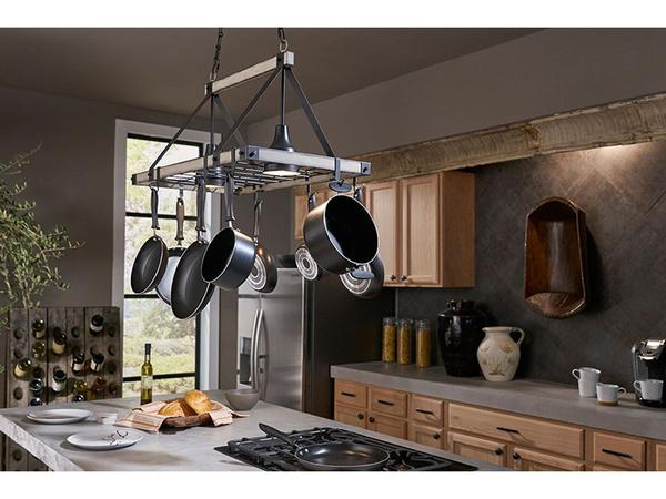 Kichler Barrington 2-lt Lighted Pot Rack