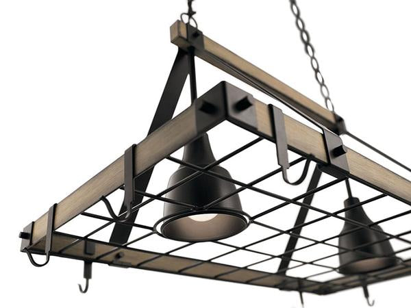 Kichler Barrington 2-lt Lighted Pot Rack