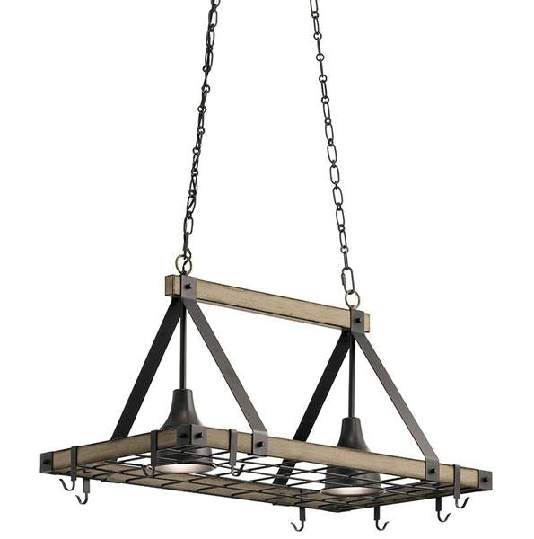 Kichler Barrington 2-lt Lighted Pot Rack