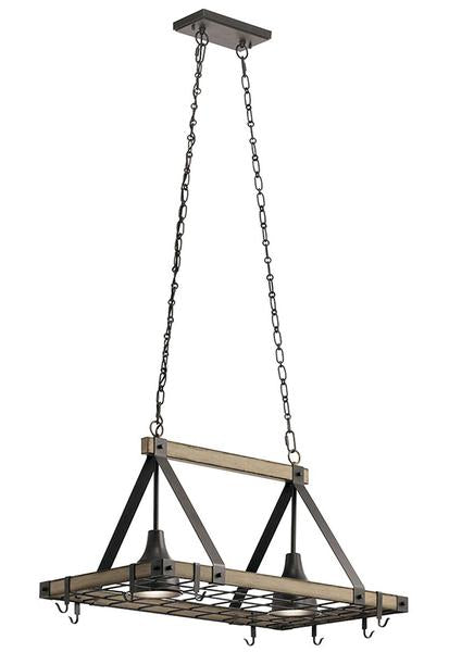 Kichler Barrington 2-lt Lighted Pot Rack