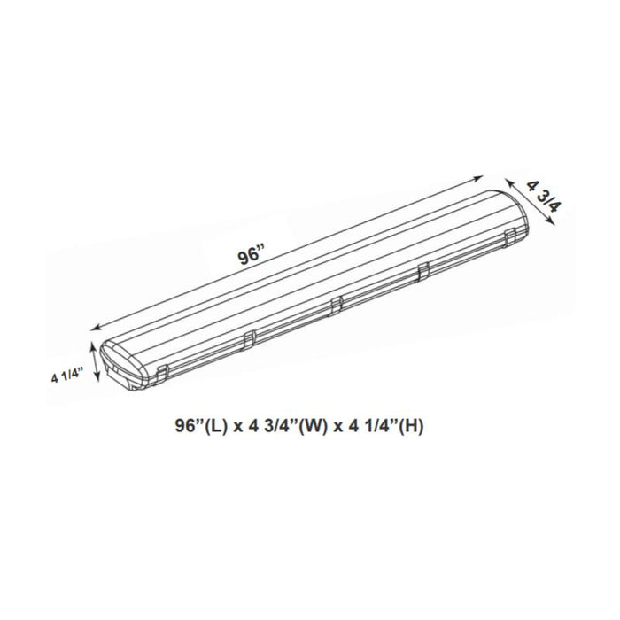 Westgate LLVT 8FT 100W LED Linear Vapor Light