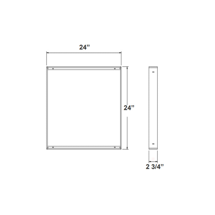 Westgate LPNG-SRFC-2X2 Surface Mounting Kit For 2X2 Panel