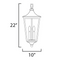 Maxim 40239 Sutton Place VX 2-lt 10" Outdoor Hanging Lantern
