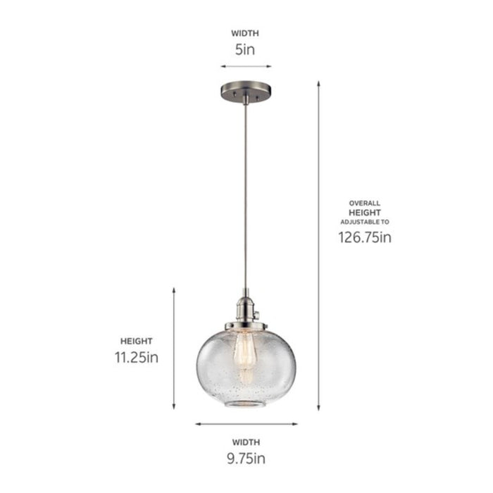 Kichler 43852 Avery 1-lt 10" Mini Pendant