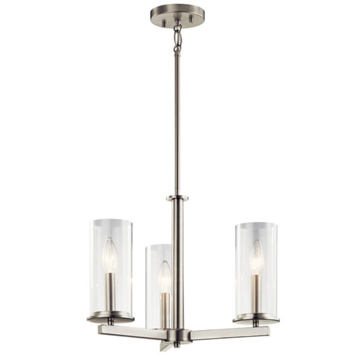 Kichler 43997 Crosby 3-lt 18" Chandelier/Semi Flush