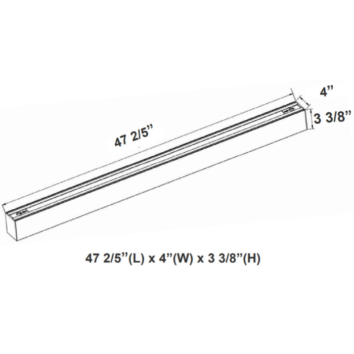 Westgate SCX4 4FT 40W 4" Width, LED Wall Wash Linear Light, CCT