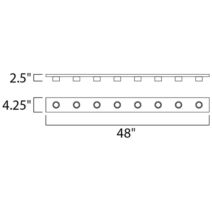 Maxim 4458 Essentials 8-lt 48" Bath Vanity Strip Light