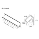 Diode LED CHROMAPATH 45º Channel Components