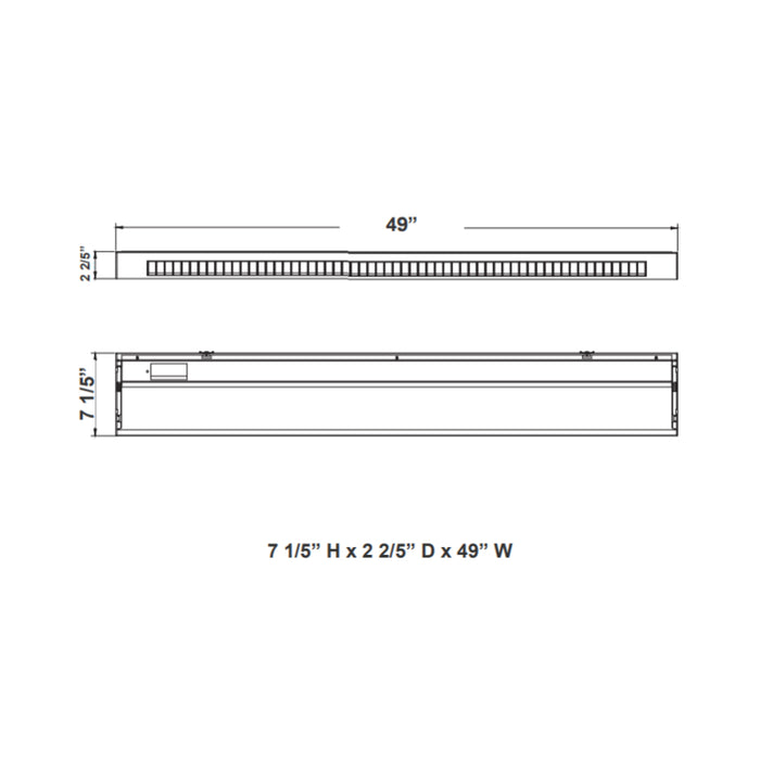 Westgate WCLP 4FT 50W LED Perforated Wall Light, CCT