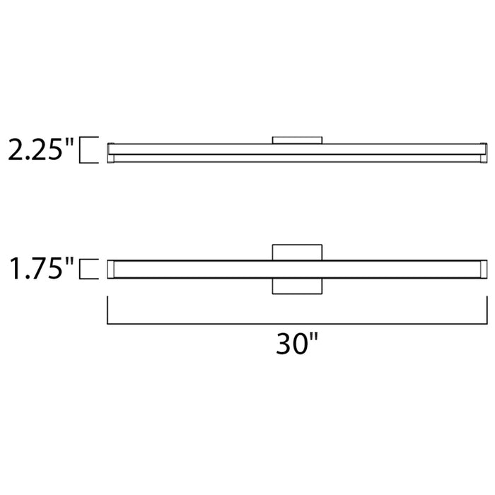 Maxim 52004 Spec 1-lt 30" LED Bath Vanity