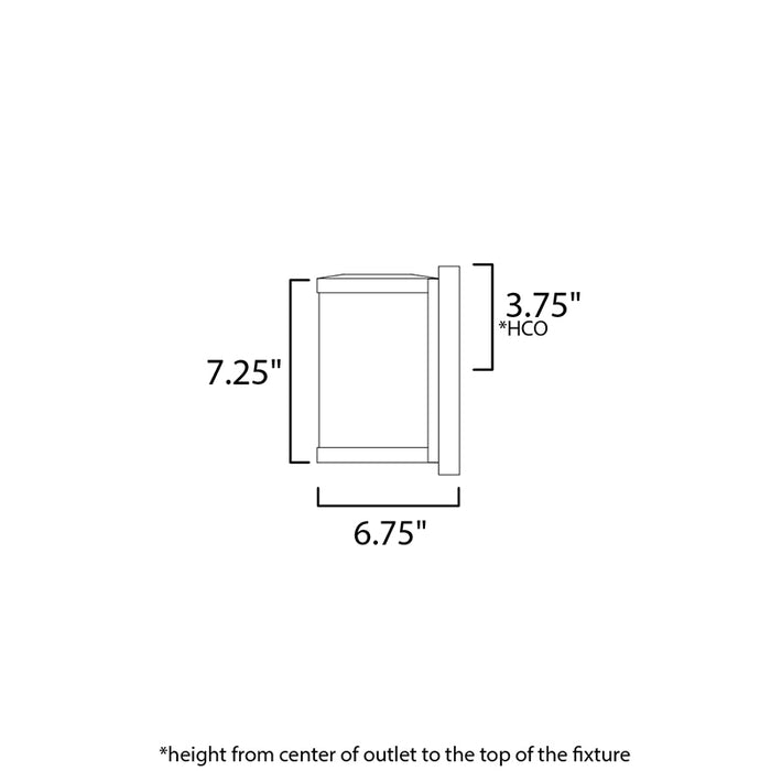 Maxim 52125 Barrel 1-lt 7" Tall LED Outdoor Wall Sconce