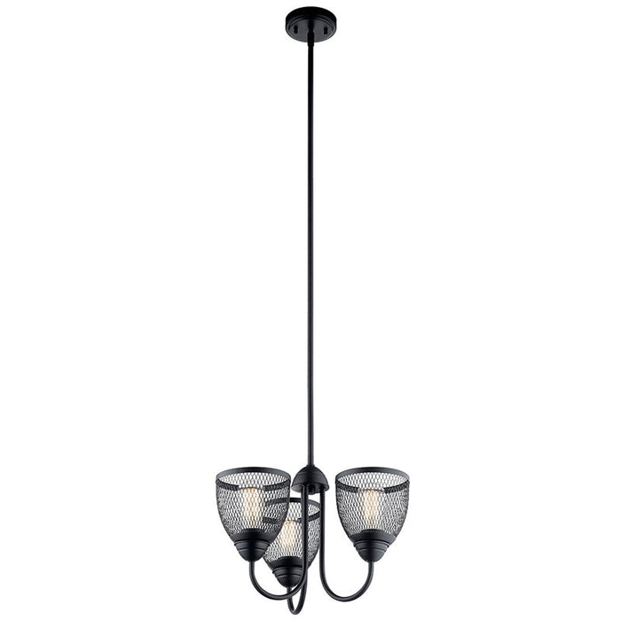 Kichler 52268 Voclain 3-lt 18" Convertible Chandelier/Semi Flush