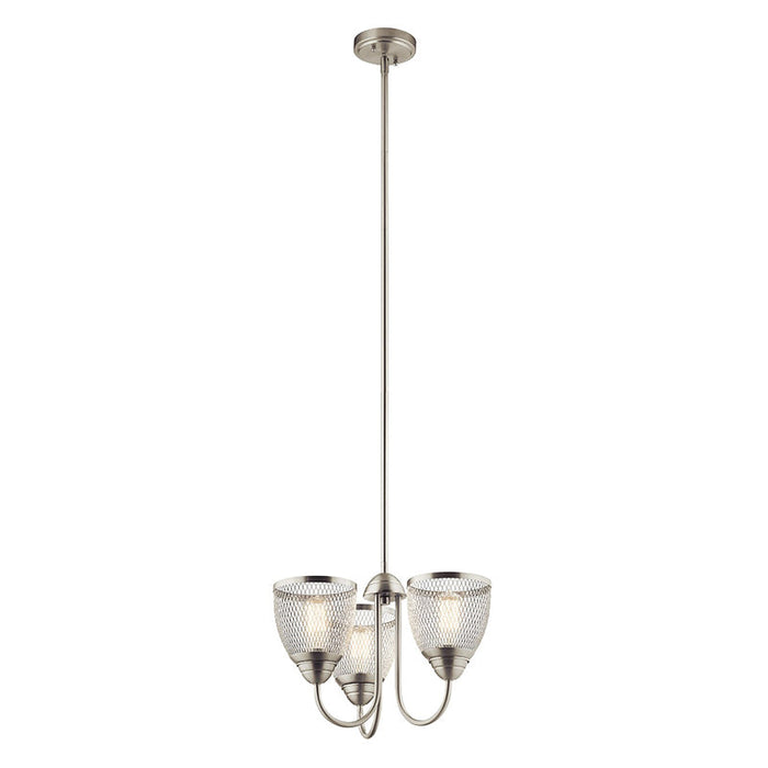 Kichler 52268 Voclain 3-lt 18" Convertible Chandelier/Semi Flush