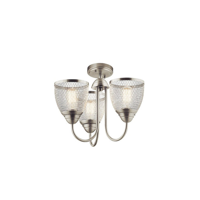 Kichler 52268 Voclain 3-lt 18" Convertible Chandelier/Semi Flush
